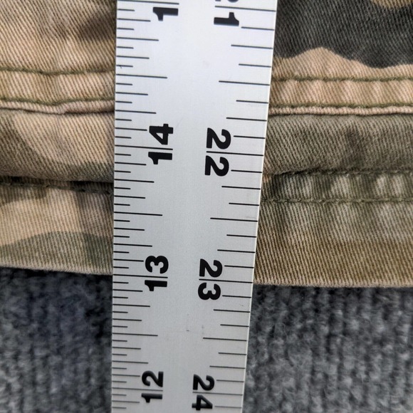 BKE Women's Jacket Multi Medium Camo Button Front Long Sleeve Pockets Cotton - Picture 13 of 14